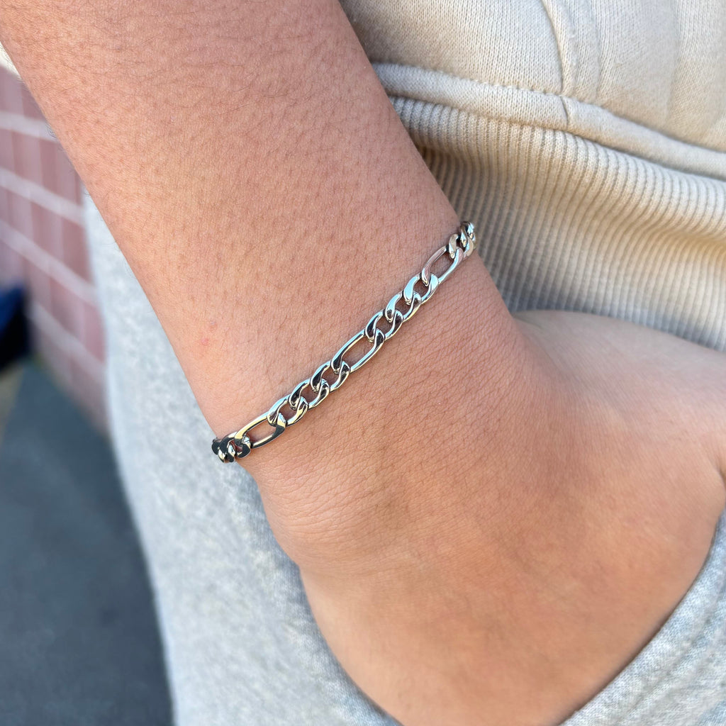 Figaro Bracelet (Silver) 5mm