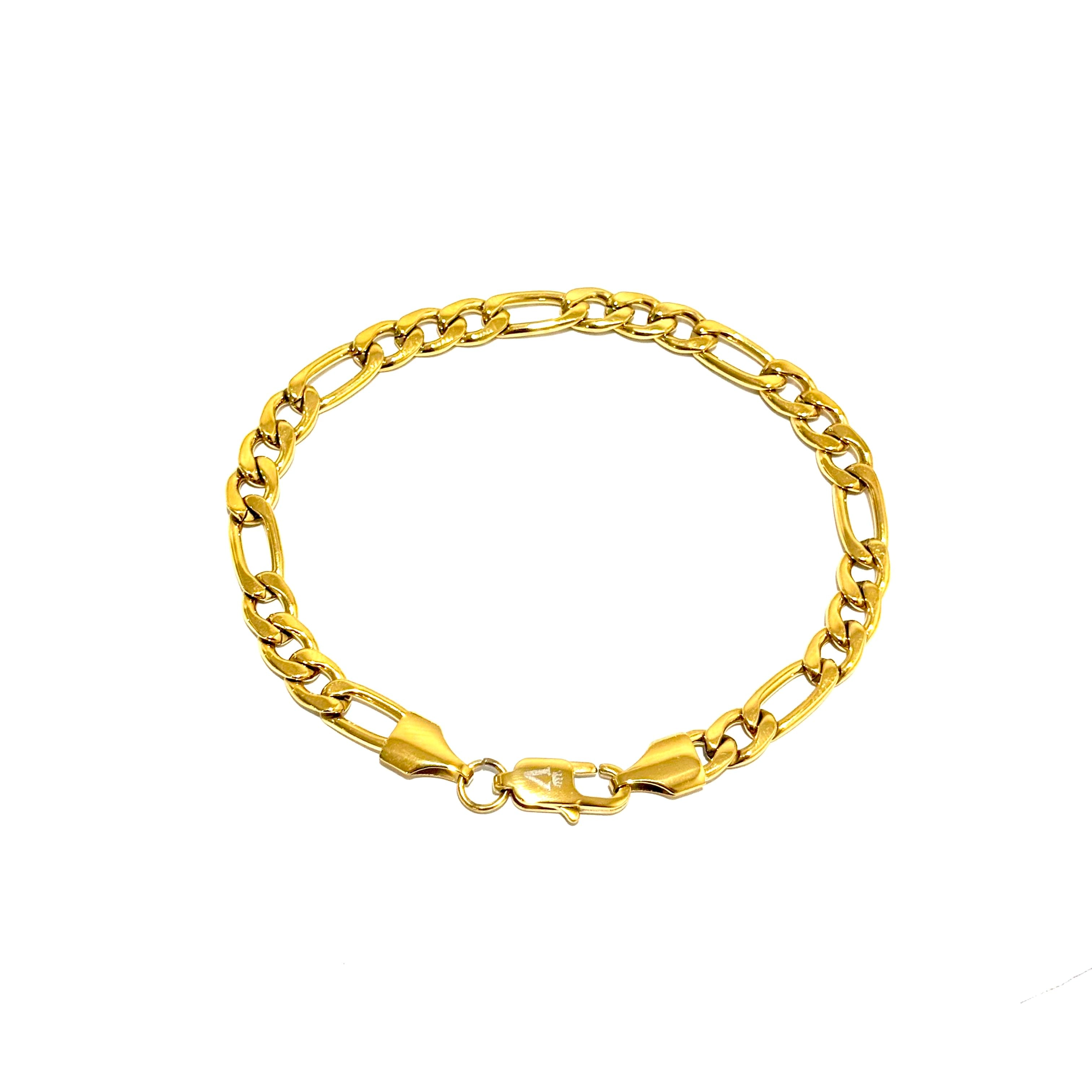 Figaro Bracelet (Gold) 5mm